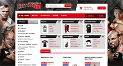 Desktop Screenshot of fightershop.cz